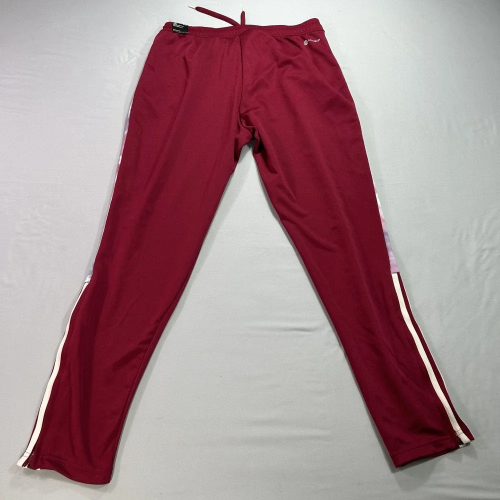 NEW Adidas Tiro Track Pants‎ Mens Large Red Striped Tapered Soccer H60008